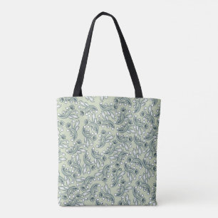 Tote Bag Motif floral pastel bohème