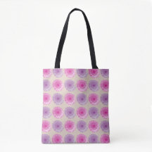 Motif floral rose et pourpre