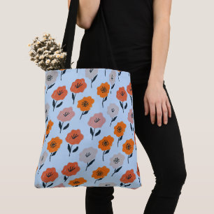 Tote Bag Motif floral vibrant