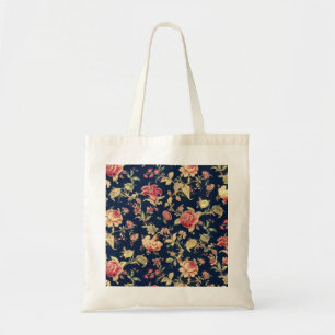 Tote Bag Motif floral vintage élégant Fourre-tout de rose