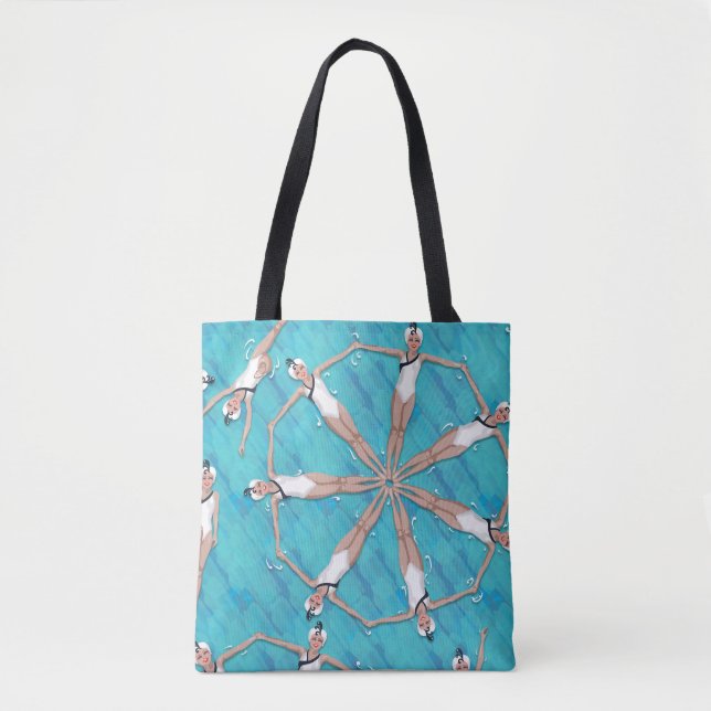 Tote Bag Motif frais de natation de Sychronized (Devant)