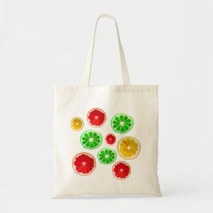 Tote Bag Motif fruité aux fruits d'été coloré