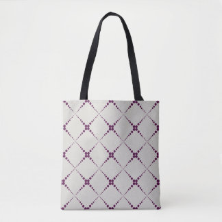 Tote Bag Motif géométrique à pointillés rétro