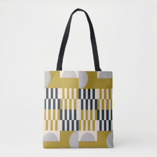 Tote Bag Motif géométrique abstrait moderne et transparent 