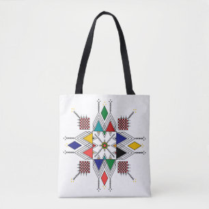 Tote Bag Motif géométrique amazigh marocain   Traditionnel 