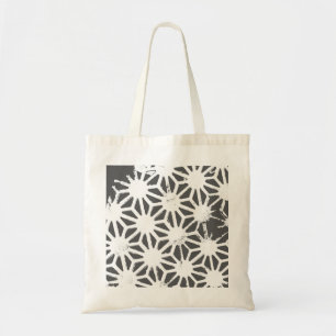 Tote Bag Motif géométrique gris charbon
