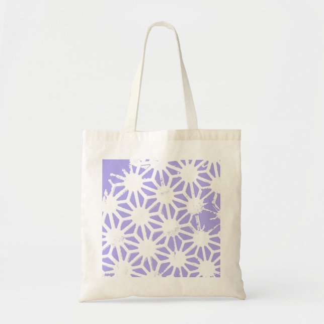 Tote Bag Motif géométrique Lavender (Devant)