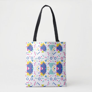 Tote Bag Motif géométrique Retro Memphis