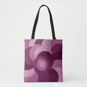 Tote Bag motif géométrique rose abstrait