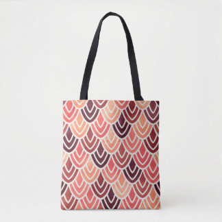 Tote Bag Motif géométrique transparent sur texture papier