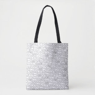 Tote Bag Motif heureux de dents