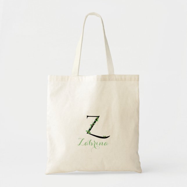 Tote Bag Motif Ivy sur Z monogramme (Devant)