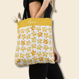 Tote Bag Motif jonquille de ressort