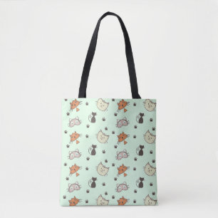 Tote Bag Motif Kitty Cat