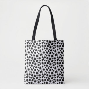 Tote Bag Motif léopard noir et blanc