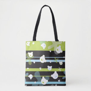 Tote Bag Motif mignon avec peu d'ours