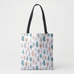 Tote Bag Motif mignon de forêt de griffonnage