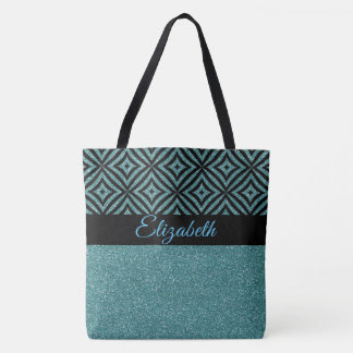 Tote Bag Motif moderne Pesonalized de noir de parties