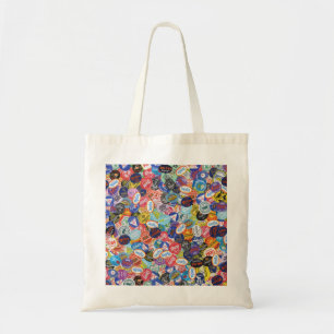 Tote Bag Motif Montage Sticker Fruit
