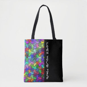 Tote Bag Motif Mosaic Mirror Geckos - multicolore