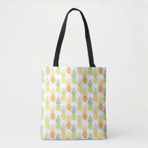 Tote Bag Motif multicolore de fruit d'ananas coloré d'été