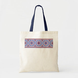 Tote Bag Motif national floral ukrainien