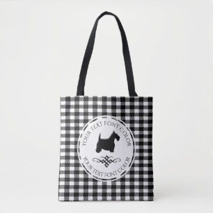 Tote Bag Motif noir de Buffalo de Flourish de Scottie