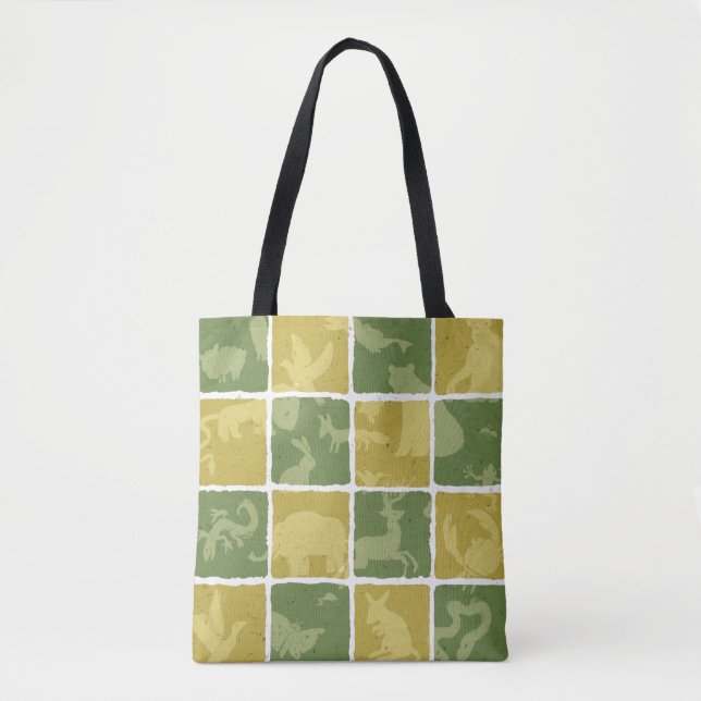 Tote Bag motif orienté de zoo (Devant)
