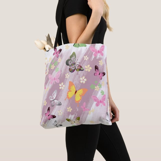 Tote Bag Motif papillon 7 (De près)