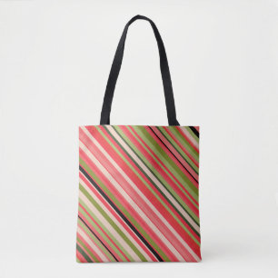 Tote Bag Motif Pastèque-Inspiré Fourre-tout de rayures