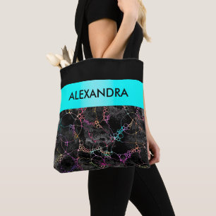 Tote Bag Motif Peint À La Main Et Numériquement Art 44