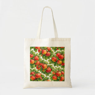 Tote Bag Motif Pomme Rouge