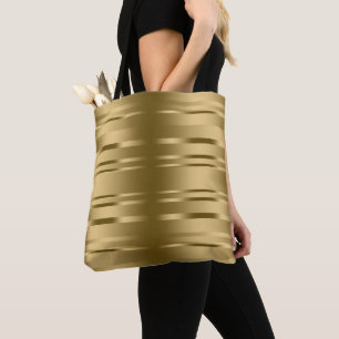 Tote Bag Motif Random Gold Stripes