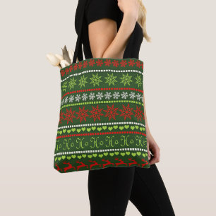 Tote Bag Motif répétitif de Noël
