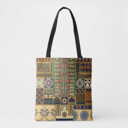 Tote Bag Motif rétro assyrien