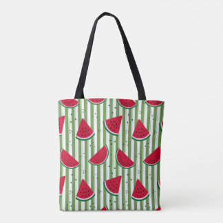 Tote Bag Motif sans couture à rayures de pastèque