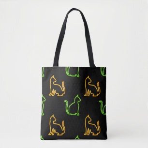 Tote Bag Motif sans couture avec catabstraction, animal, ar