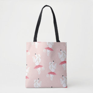 Tote Bag Motif sans couture avec de mignons chiens de canic