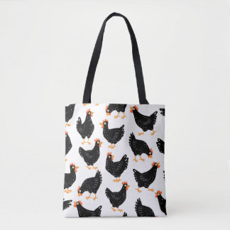 Tote Bag Motif sans couture avec poulet