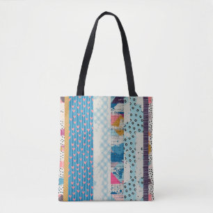 Tote Bag Motif sans couture, carreaux patchwork. 