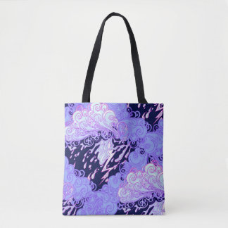 Tote Bag Motif sans couture. Clo décorative de style rétro