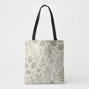 Tote Bag Motif sans couture de flux botanique