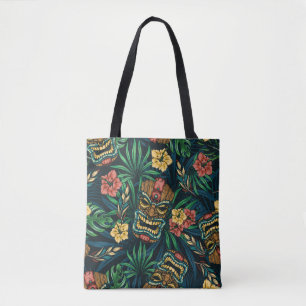 Tote Bag Motif sans couture Hawaiian tropical avec t
