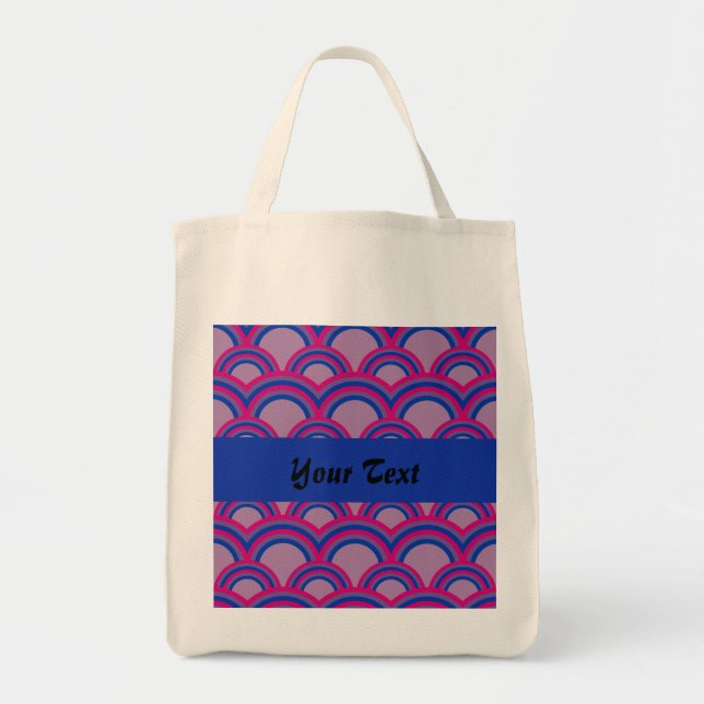 Tote Bag Motif sans joint avec arc-en-ciel (Devant)