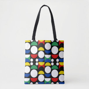 Tote Bag Motif scandinave noir du Bauhaus du milieu du sièc