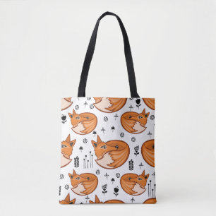 Tote Bag Motif scandinave sans couture. enfants arrière - p