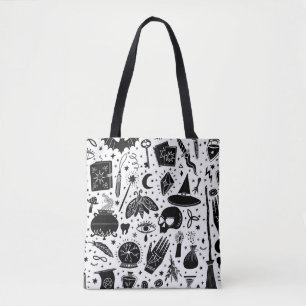 Tote Bag Motif sorcière magique : arrière - plan sorcier vi