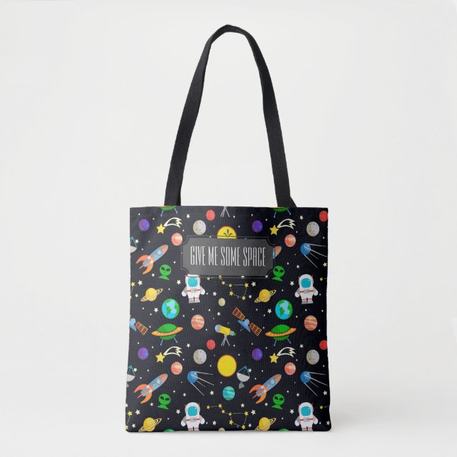 Tote Bag Motif spatial (Devant)