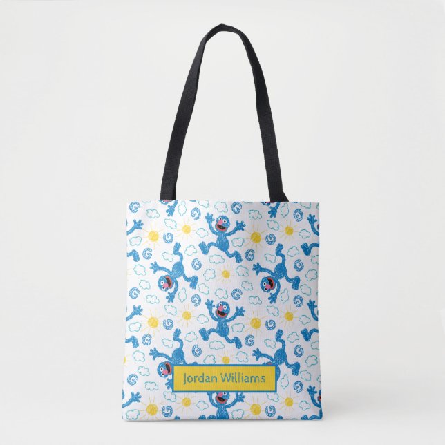 Tote Bag Motif Sunshine Crayon Grover (Devant)