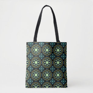 Tote Bag Motif symétrique floral sans joint